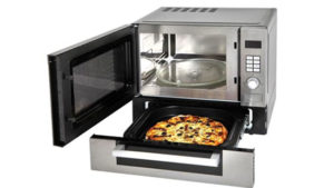 microwave oven with pizza drawer