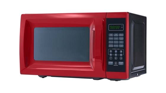 Mainstays Red Microwave under $50