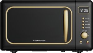Frigidaire Retro Microwave with Gold Handle