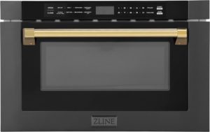 ZLINE Microwave Drawer with Gold Handle