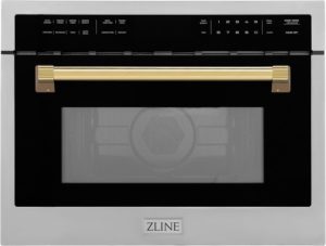 ZLINE Microwave Oven with Gold Handle